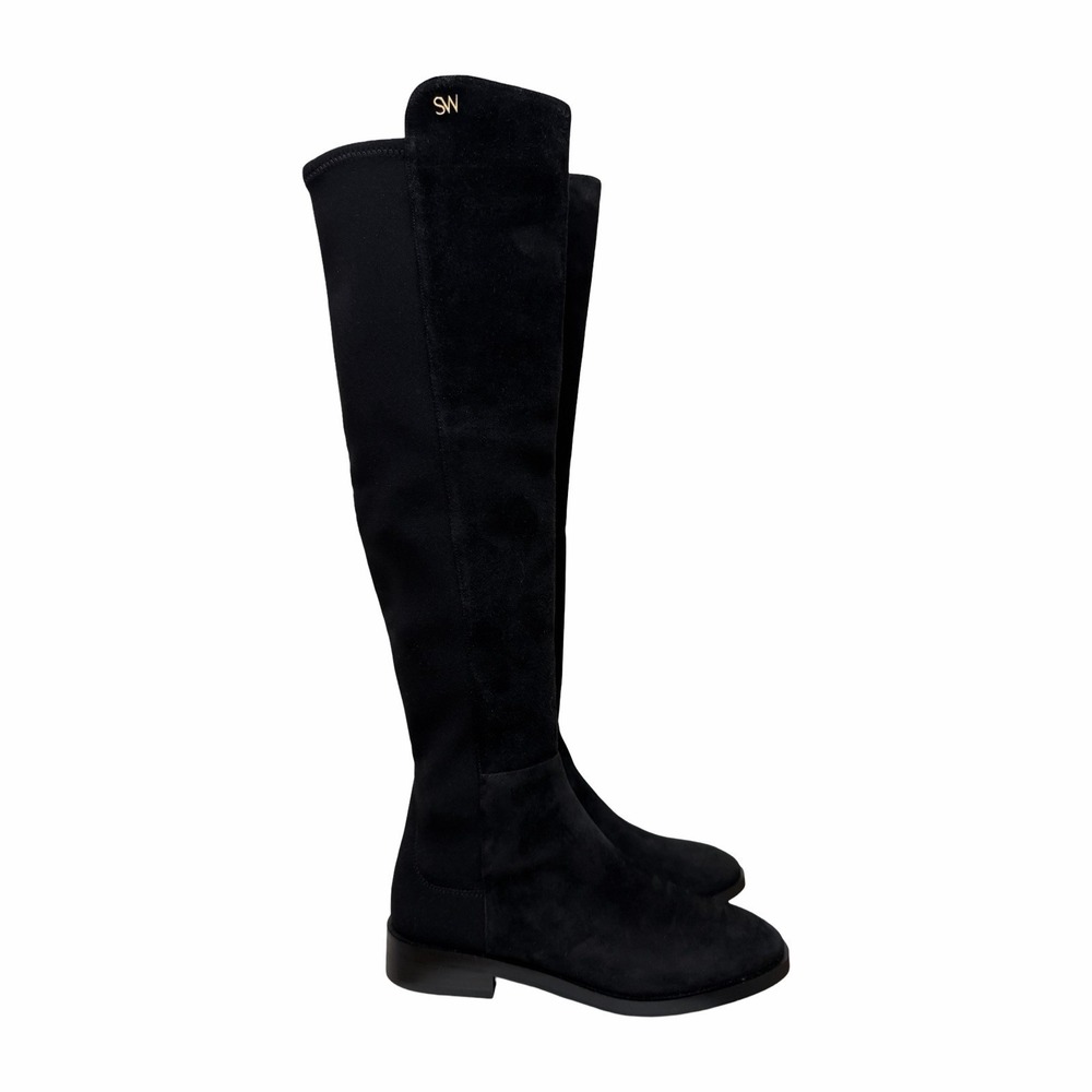 Stuart Weitzman Keelan Suede Knee High Boots Womens US 6.5 EU 37 Black NWOB